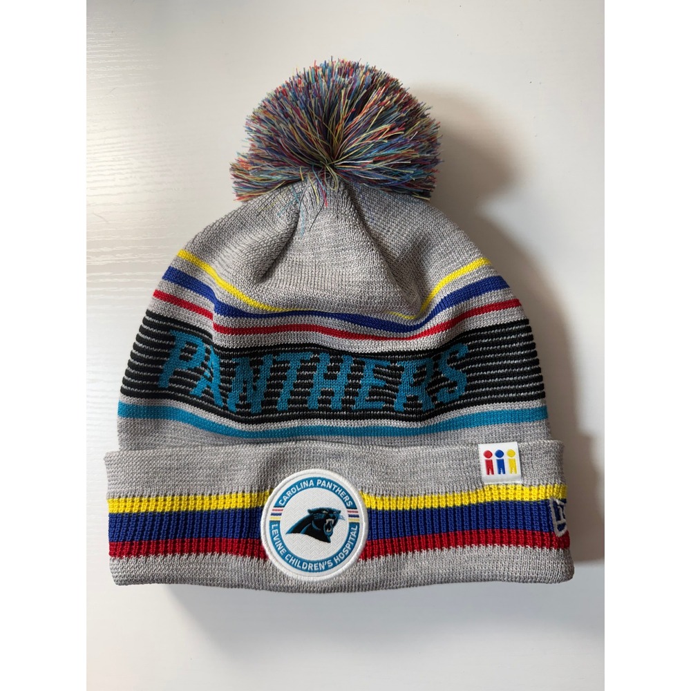 Carolina Panthers New Era Greg Olsen Beanie Levine Childrens Hospital NFL Grey
